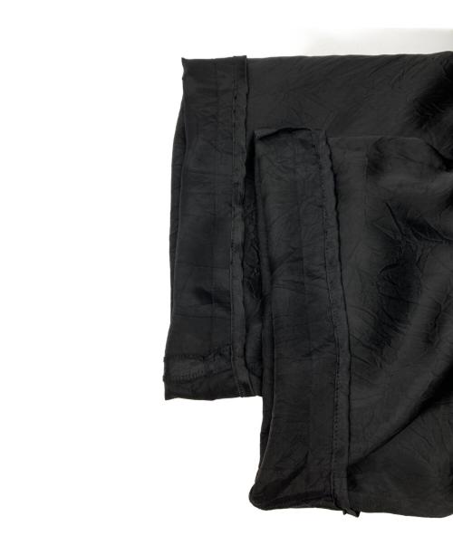 INSCRIRE（アンスクリア）INSCRIRE (アンスクリア) ウォッシュドサテンイージーパンツ ブラック サイズ:36の古着・服飾アイテム