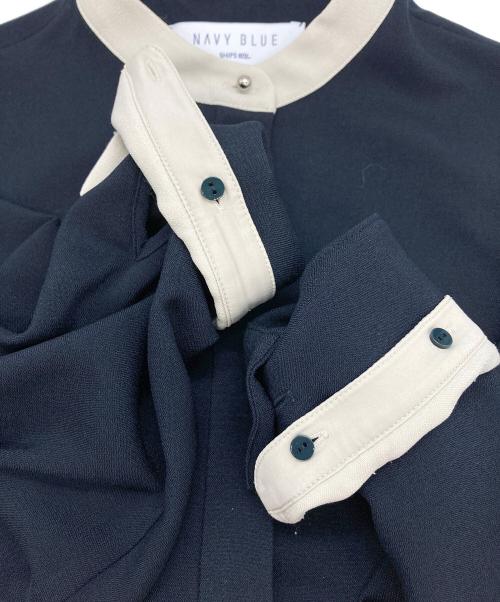 SHIPS any（シップスエニィ）SHIPS any (シップスエニィ) ダブルクロスAラインシャツワンピース ブラック サイズ:FREEの古着・服飾アイテム