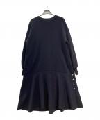 Reneルネ）の古着「サイドパールニットワンピース」｜ネイビー