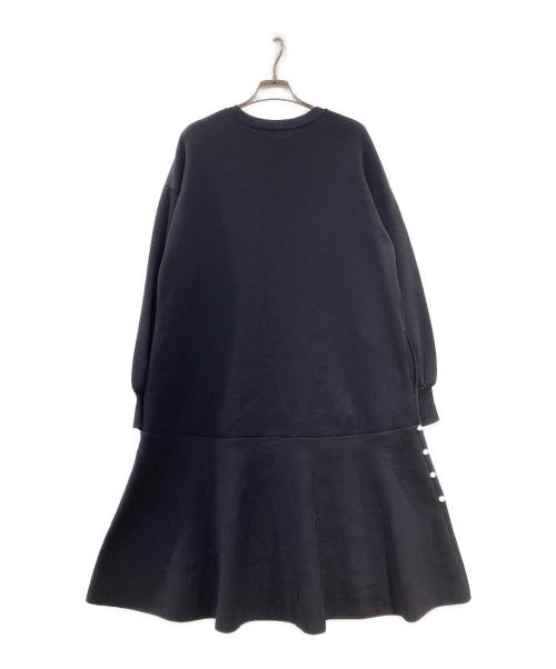 Rene（ルネ）Rene (ルネ) サイドパールニットワンピース ネイビー サイズ:36の古着・服飾アイテム