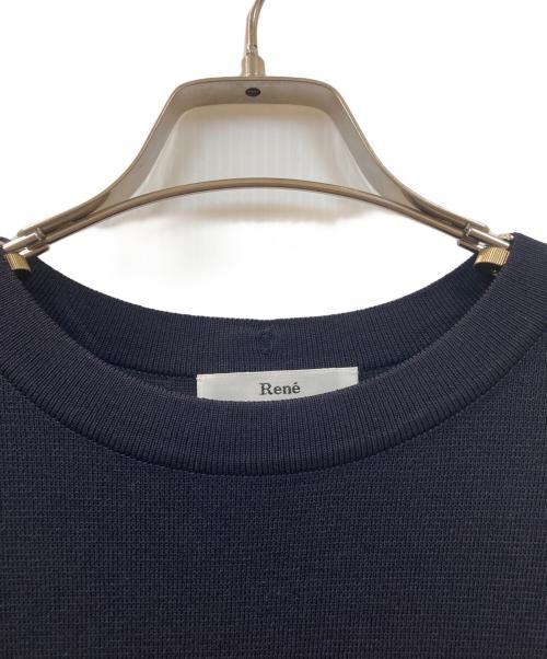 Rene（ルネ）Rene (ルネ) サイドパールニットワンピース ネイビー サイズ:36の古着・服飾アイテム