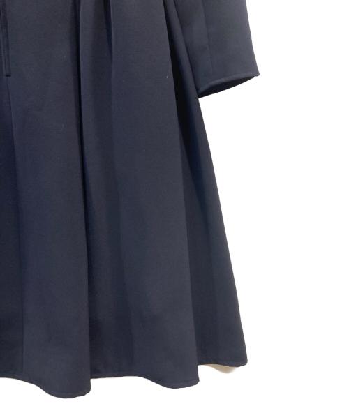 Rene（ルネ）Rene (ルネ) パール付フロントジップワンピース ネイビー サイズ:36の古着・服飾アイテム