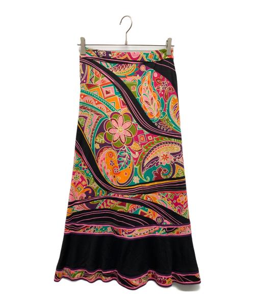 LEONARD（レオナール）LEONARD (レオナール) ペイズリー柄スカート マルチカラー サイズ:2の古着・服飾アイテム
