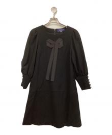 M'S GRACY（エムズグレイシー）の古着「リボンワンピース」｜ブラック