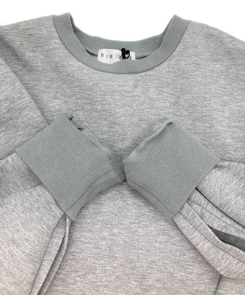 RIM.ARK（リムアーク）RIM.ARK (リムアーク) Slit sweat PO グレー サイズ:FREEの古着・服飾アイテム