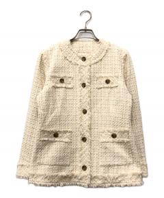 中古・古着通販】Bibiy. (ビビィ) VANESSA JACKET ネイビー×ホワイト