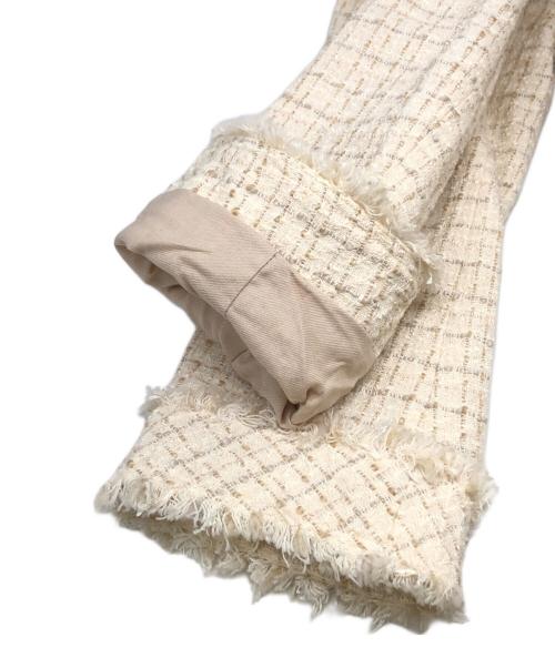 HER LIP TO（ハーリップトゥ）Her lip to (ハーリップトゥ) ツイードジャケット アイボリー サイズ:Mの古着・服飾アイテム