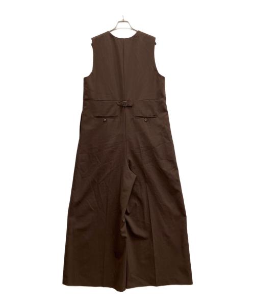 LOUNIE（ルーニー）LOUNIE (ルーニー) フロントファスナーオールインワン ブラウン サイズ:40の古着・服飾アイテム