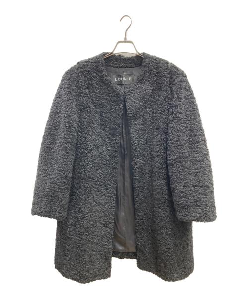 LOUNIE（ルーニー）LOUNIE (ルーニー) デタッチャブル ボアコート ブラック サイズ:38の古着・服飾アイテム