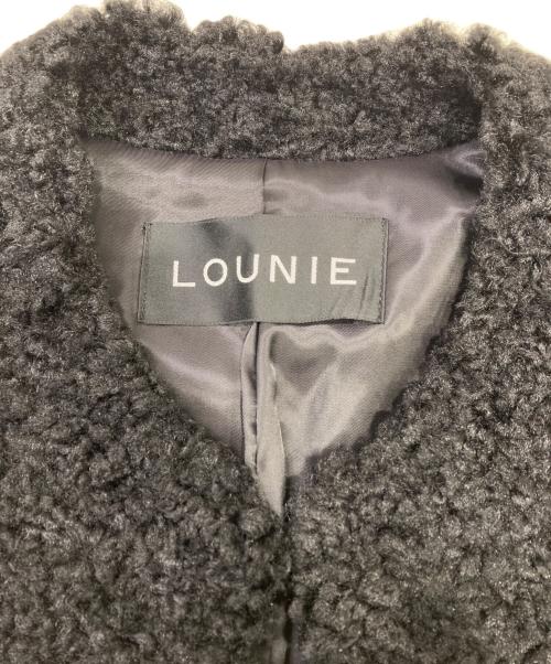 LOUNIE（ルーニー）LOUNIE (ルーニー) デタッチャブル ボアコート ブラック サイズ:38の古着・服飾アイテム