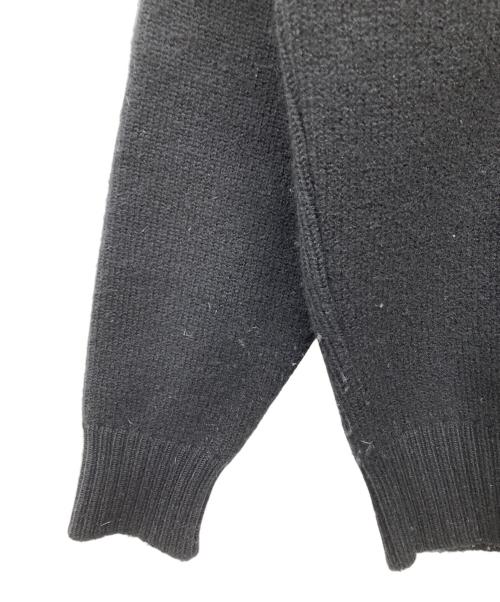 AMI Alexandre Mattiussi（アミアレクサンドルマテュッシ）AMI Alexandre Mattiussi (アミアレクサンドルマテュッシ) ビックハートロゴ オーバーサイズ ニット ブラック サイズ:Sの古着・服飾アイテム