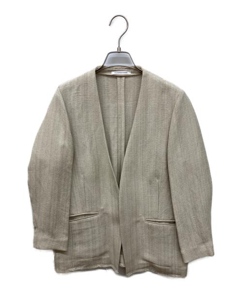 CURRENTAGE（カレンテージ）CURRENTAGE (カレンテージ) NO COLLER JACKET アイボリー サイズ:Sの古着・服飾アイテム