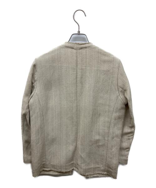 CURRENTAGE（カレンテージ）CURRENTAGE (カレンテージ) NO COLLER JACKET アイボリー サイズ:Sの古着・服飾アイテム
