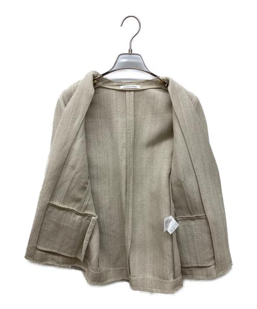 CURRENTAGE（カレンテージ）CURRENTAGE (カレンテージ) NO COLLER JACKET アイボリー サイズ:Sの古着・服飾アイテム