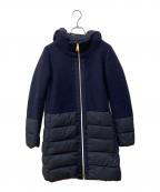 HERNOヘルノ）の古着「異素材 コンビハイブリッドコート」｜ネイビー