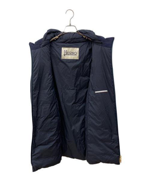 HERNO（ヘルノ）HERNO (ヘルノ) 異素材 コンビハイブリッドコート ネイビー サイズ:40の古着・服飾アイテム