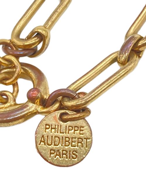 philippe audibert（フィリップオーディベール）philippe audibert (フィリップオーディベール) チェーンネックレス ゴールドの古着・服飾アイテム