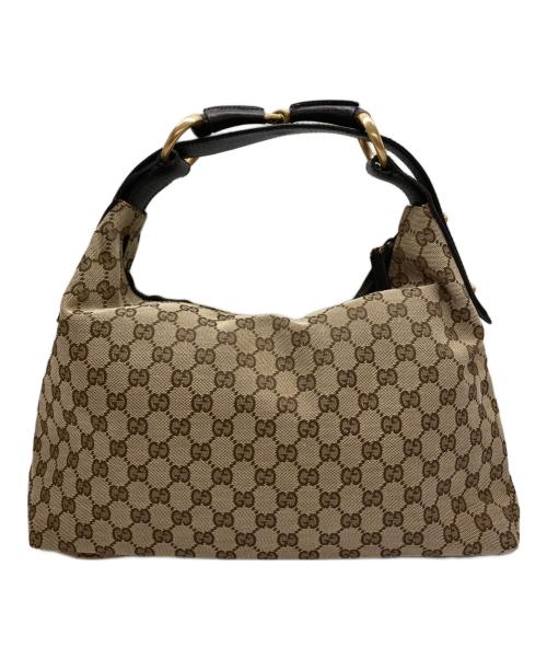 GUCCI（グッチ）GUCCI (グッチ) ホースビットワンショルダーバッグ ベージュの古着・服飾アイテム