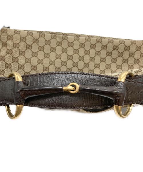 GUCCI（グッチ）GUCCI (グッチ) ホースビットワンショルダーバッグ ベージュの古着・服飾アイテム