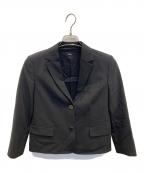 theoryセオリー）の古着「Traceable Wool Crop Boxy SB JKT」｜ブラック