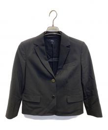 theory（セオリー）の古着「Traceable Wool Crop Boxy SB JKT」｜ブラック