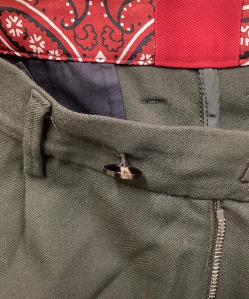 1piu1uguale3（ウノピュウノウグァーレトレ）1piu1uguale3 (ウノピュウノウグァーレトレ) TRAVEL PANTS グリーン サイズ:SIZE 3の古着・服飾アイテム