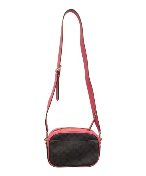 COACH（コーチ）COACH (コーチ) ジェイミー カメラ バッグ　CA547 ブラウン×ピンクの古着・服飾アイテム