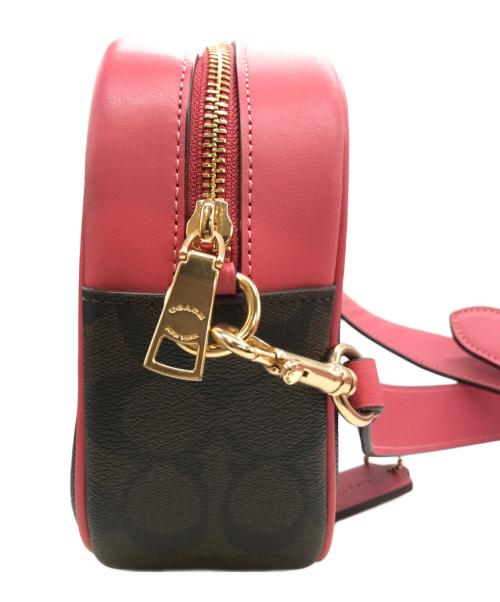 COACH（コーチ）COACH (コーチ) ジェイミー カメラ バッグ　CA547 ブラウン×ピンクの古着・服飾アイテム