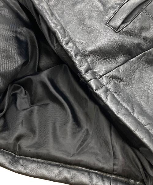 LICORICE（リコリス）LICORICE (リコリス) レザーダウンジャケット ブラック サイズ:Mの古着・服飾アイテム