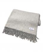 JOHNSTONS OF ELGINジョンストンズオブエルガン）の古着「カシミヤ大判ストール」｜グレー