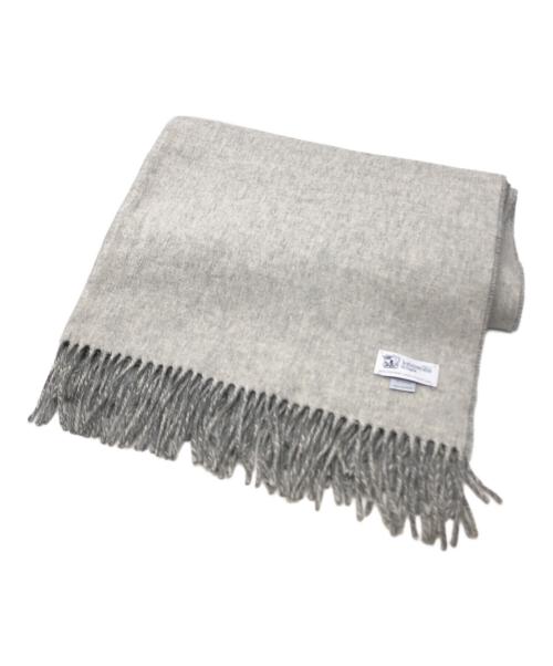 JOHNSTONS OF ELGIN（ジョンストンズオブエルガン）JOHNSTONS OF ELGIN (ジョンストンズオブエルガン) カシミヤ大判ストール グレー サイズ:下記参照の古着・服飾アイテム