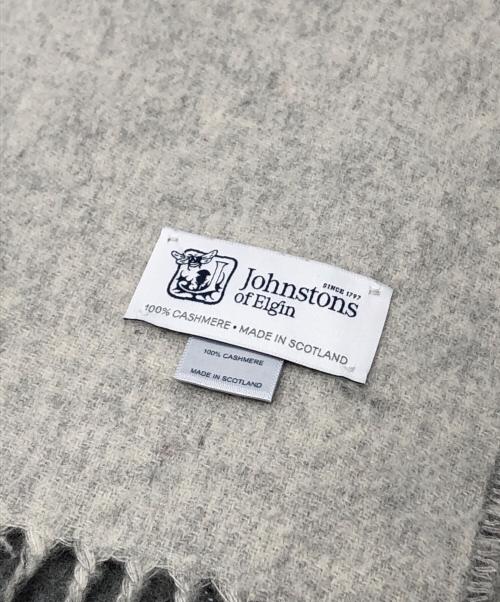 JOHNSTONS OF ELGIN（ジョンストンズオブエルガン）JOHNSTONS OF ELGIN (ジョンストンズオブエルガン) カシミヤ大判ストール グレー サイズ:下記参照の古着・服飾アイテム