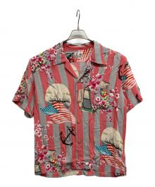 Sun Surf（サンサーフ）の古着「アロハシャツ」｜ピンク