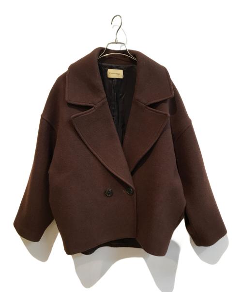 Curensology（カレンソロジー）Curensology (カレンソロジー) モッサーコクーンコート CL207145ER ブラウン サイズ:Freeの古着・服飾アイテム