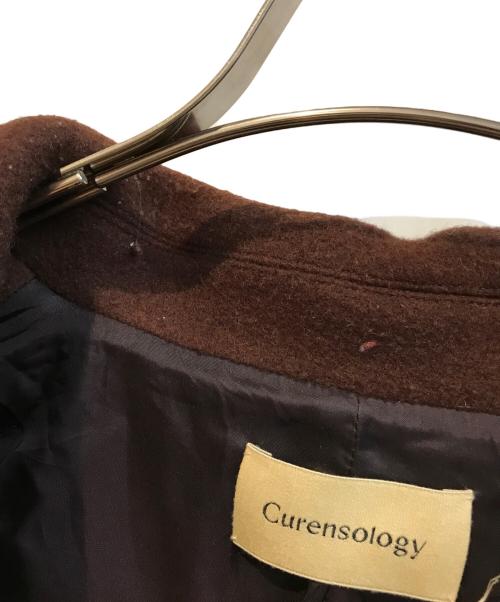 Curensology（カレンソロジー）Curensology (カレンソロジー) モッサーコクーンコート CL207145ER ブラウン サイズ:Freeの古着・服飾アイテム