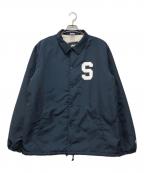 stussy×Championステューシー×チャンピオン）の古着「裏ボアコーチジャケット」｜ネイビー