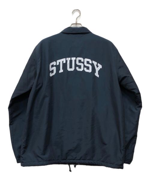 stussy（ステューシー）stussy (ステューシー) Champion (チャンピオン) 裏ボアコーチジャケット ネイビー サイズ:XLの古着・服飾アイテム