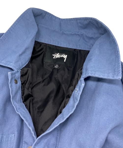 stussy（ステューシー）stussy (ステューシー) Quilted Chore Jacket ブルー サイズ:XLの古着・服飾アイテム