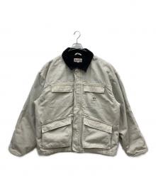 stussy（ステューシー）の古着「Washed Canvas Shop Jacket」｜グレー