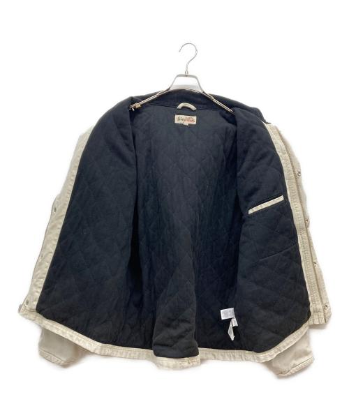 stussy（ステューシー）stussy (ステューシー) Washed Canvas Shop Jacket グレー サイズ:SIZE XXLの古着・服飾アイテム