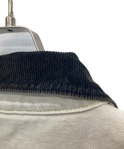 stussy（ステューシー）stussy (ステューシー) Washed Canvas Shop Jacket グレー サイズ:SIZE XXLの古着・服飾アイテム