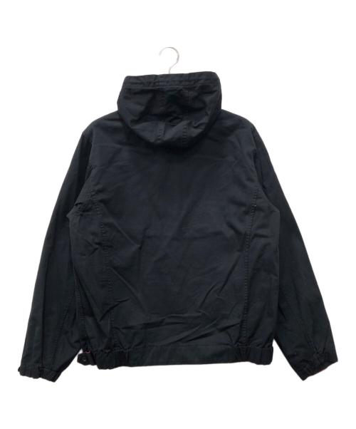 stussy（ステューシー）stussy (ステューシー) フーデットクラウンロゴワークジャケット ブラック サイズ:XLの古着・服飾アイテム