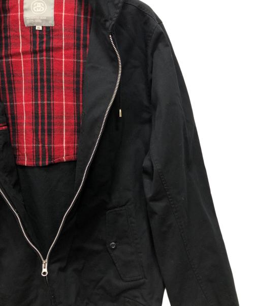 stussy（ステューシー）stussy (ステューシー) フーデットクラウンロゴワークジャケット ブラック サイズ:XLの古着・服飾アイテム