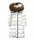 EmiriaWizエミリアウィズ）の古着「ベルト付きラクーンファーダウンコート」｜ホワイト