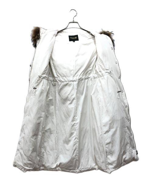 EmiriaWiz（エミリアウィズ）EmiriaWiz (エミリアウィズ) ベルト付きラクーンファーダウンコート ホワイト サイズ:Sの古着・服飾アイテム