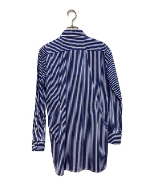 POLO RALPH LAUREN（ポロ・ラルフローレン）POLO RALPH LAUREN (ポロ・ラルフローレン) ストライプシャツ ブルー サイズ:2の古着・服飾アイテム