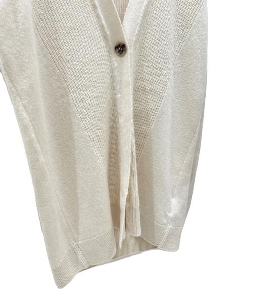 HERMES（エルメス）HERMES (エルメス) カシミヤニットカーディガン アイボリー サイズ:32の古着・服飾アイテム