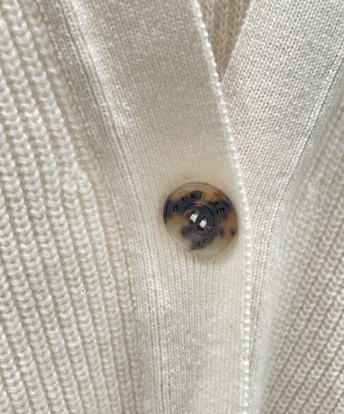 HERMES（エルメス）HERMES (エルメス) カシミヤニットカーディガン アイボリー サイズ:32の古着・服飾アイテム