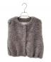 BALLSEY（ボールジィ）の古着「ランダムファー ショートベスト」｜グレー