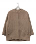 IENAイエナ）の古着「モヘアシャギーハーフコート」｜キャメル